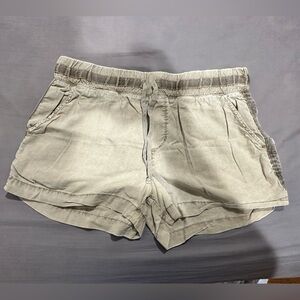 anthropologie khaki shorts